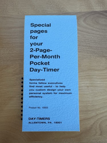 Vintage day timers pocket - vintage,